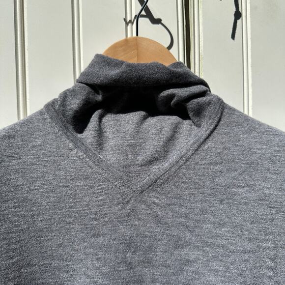 Bottega Veneta Cashmere Blend Balaclava Hoodie Sweater Jumper Wool Grey Sz Small - Picture 4 of 16